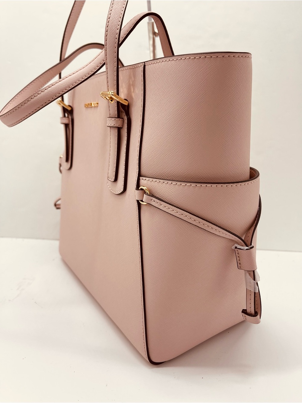 NWT Michael Kors Voyager Lg Saffiano Leather Shoulder EW Tote 
Powder Blush - Picture 8 of 16